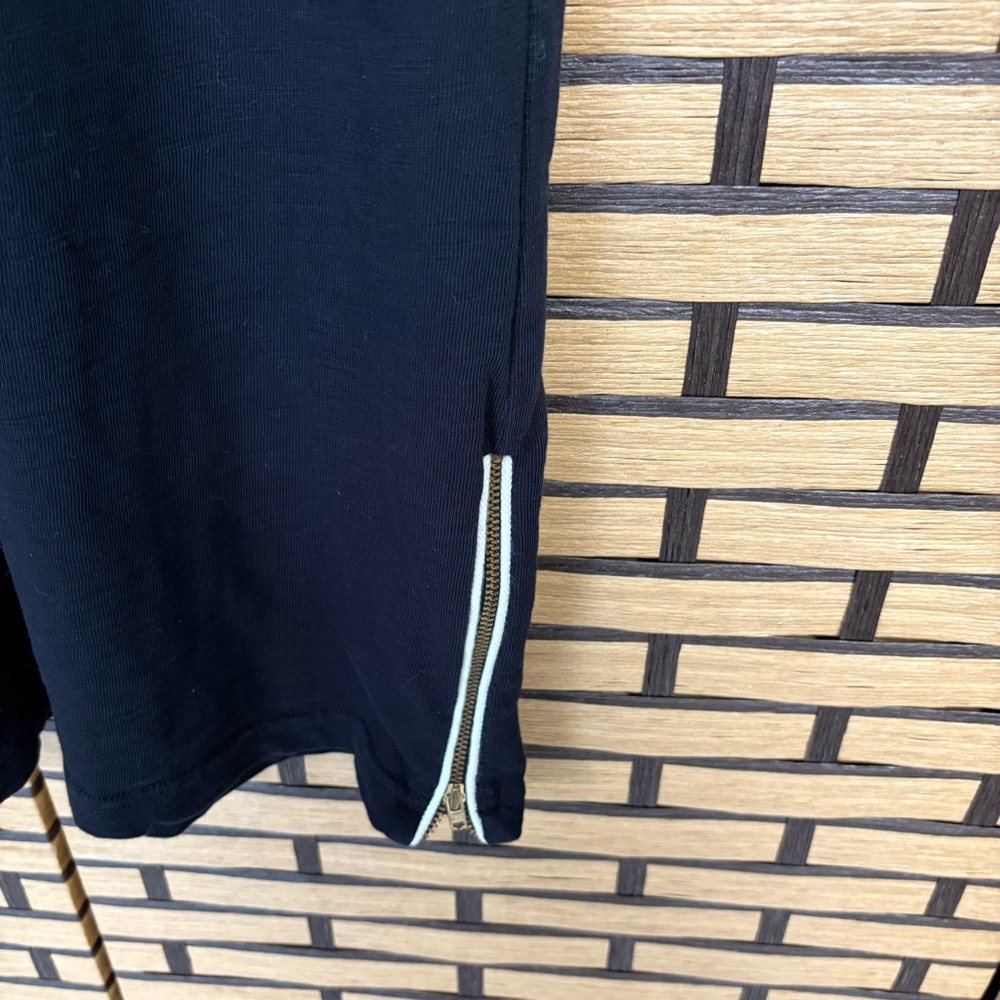 J. Crew Black Varsity Stripe Dress Size Small - Picture 4 of 7